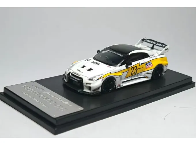 NISSAN LB GTR GT Flash Ver. 2, white/yellow