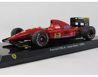 FERRARI F1 F92a №27 Season (1992) Jean Alesi - Con Vetrina - With Showcase, Red Black