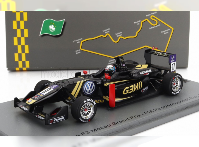 DALLARA F3 Team Signature №17 Macau Gp International Cup (2015) Alexander Albon, Black