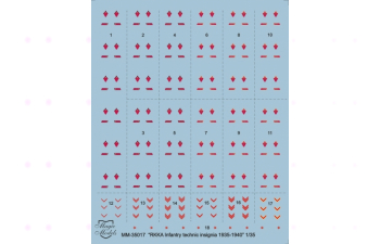Декаль RKKA Infantry technic insignia 1935-1940