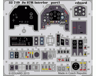 Цветное Фототравление для Ju 87R interior S.A.