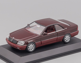 MERCEDES-BENZ 600 SEC C140, dark red