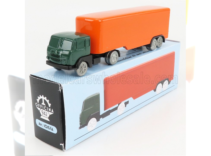 FIAT 682 T2 Truck Semirimorchio Furgonato (1955), Green Orange