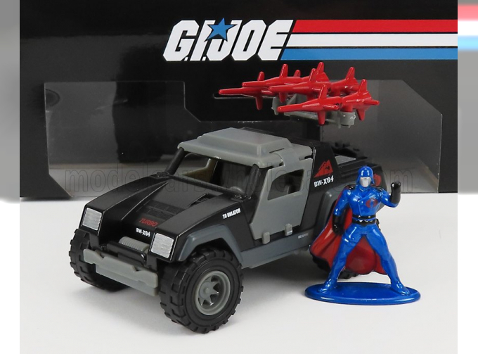 JEEP Commander 1996 With G.i.joe Figure, Grey Black