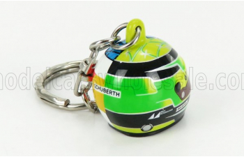 SCHUBERTH HELMET F1 Portachiavi Casco - Keyring Helmet Mild Seven Benetton B194 Ford N 5 Demonstration Run Belgium Spa Gp (2017) Mick Schumacher, Yellow Green Red Black Blue