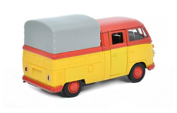 VOLKSWAGEN T1 Double Cabin Pick Up, red / yellow