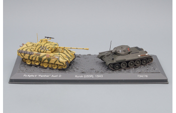 набор Т-34-76 и Panzer V "Panther" Ausf.D (Sd.Kfz.171) Курская дуга СССР 1943