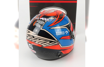 BELL HELMET F1 Casco Helmet Alfa Romeo C41 Team Orlen Racing N 7 Italy Imola Gp (2021) Kimi Raikkonen, Red Light Blue