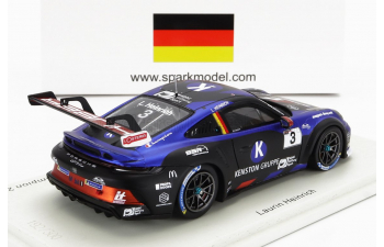 PORSCHE 911 991-2 Gt3 Team Kenston №3 Champion German Porsche Carrera Cup Season (2022) L.Heinrie, Black