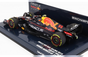 RED BULL F1 Rb18 Team Oracle Red Bull Racing N11 Winner Monaco Gp (2022) Sergio Perez, Matt Blue Yellow Red