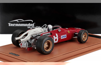 FERRARI F1 312 F1-67 №8 German Gp (with Pilot Figure) (1967) Chris Amon, Red