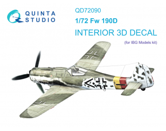 3D Декаль интерьера кабины Fw 190D (IBG models)