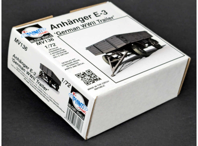 Сборная модель Anhanger E-3 'German WWII Trailer'