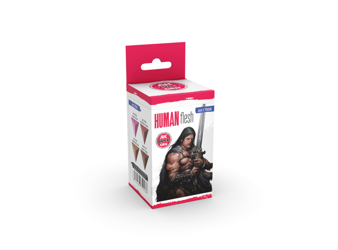 Набор акриловых красок QUICK GEN - Человеческая плоть / HUMAN FLESH – QUICK GEN SET