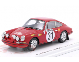 PORSCHE 911 S №31 2nd Rallye Monte Carlo Gérard Larrousse, Jean-Claude Perramond (1969)