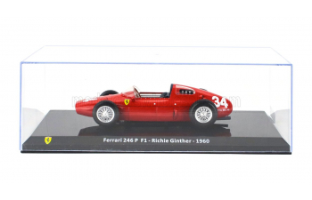 FERRARI F1 246p №34 Richie Ginther Season (1960) - Con Vetrina - With Showcase, Red