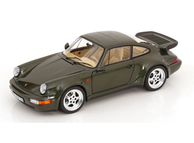 PORSCHE 911 (964) Turbo 3.6 Coupe (1993), green metallic
