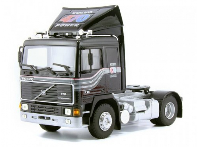 VOLVO F16 Noir avec deflecteur седельный тягач (1987), черный