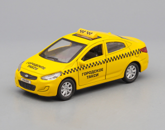 HYUNDAI Solaris Такси, yellow