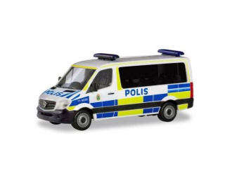 MERCEDES-BENZ Sprinter FD Polis (S), white / blue / yellow