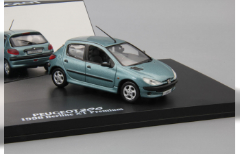 PEUGEOT 206 Berline XT Premium (1998), blue metallic