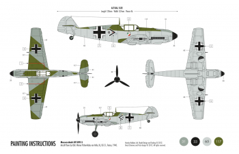 Сборная модель Немецкий истребитель Messerschmitt BF.109 E (Подарочный набор)