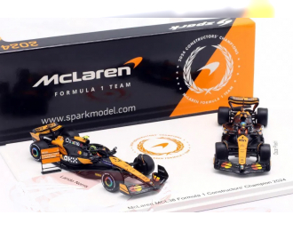 Набор из двух моделей McLAREN MCL38 World Champion Formula 1 Lando Norris, Oscar Piastri (2024)