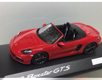 PORSCHE 718 Boxster GTS Cabrio in "dunkelrot", red