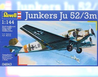 Сборная модель Немецкий транспортный самолет Junkers Ju 52/3m