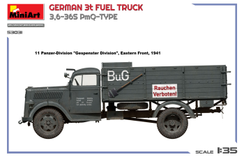 Сборная модель OPEL Blitz German 3t Fuel Truck 2-assi 1941