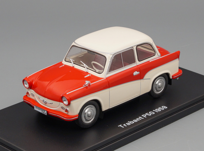 TRABANT P50 (1959), Samochody PRL 27, white / red