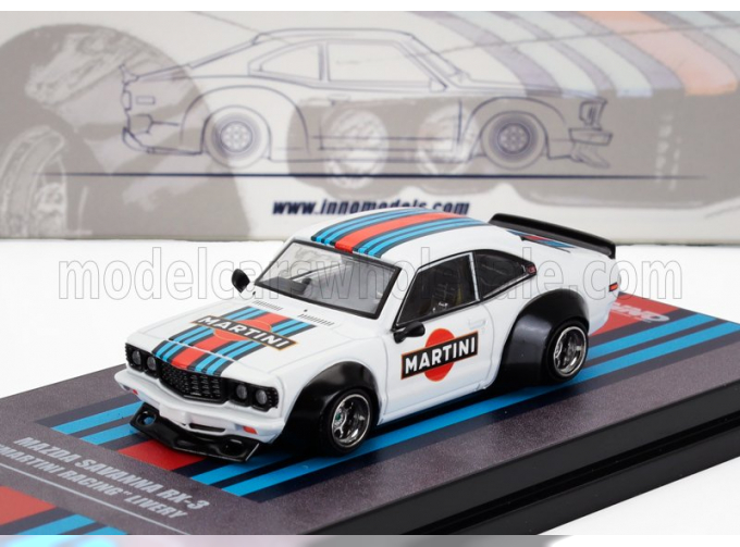 MAZDA Savanna Rx3 Martini Racing Livery Racing (1978), White Blue Red