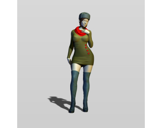 Фигура Настоящая советская женщина, окрашенная