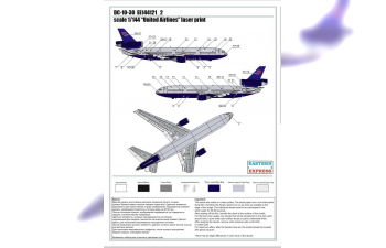 Сборная модель Авиалайнер DC-10-30 United Airlines