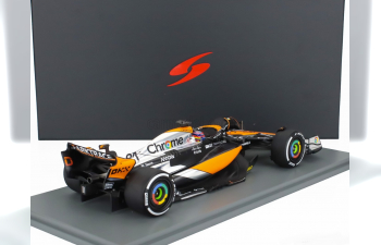 McLAREN F1 Mcl60 Team Mclaren №81 4th British Gp (2023) Oscar Piastri, White Orange Black