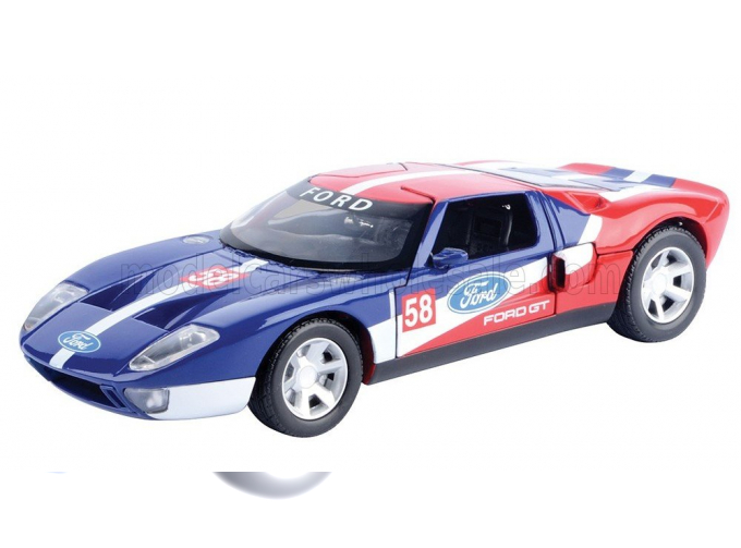 FORD Gt №58 Racing (2004), Blue White Red