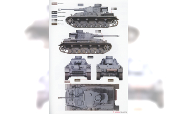 Сборная модель Немецкий средний танк Pz.Kpfw.IV Ausf.G MID "Kharkov 1943"