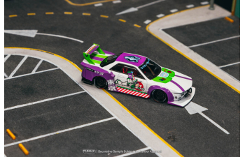 NISSAN R32 Skyline Buzz, white / pearl / green