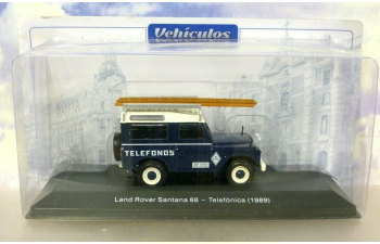 Land Rover Santana 88 1989 Telefonica синий с белым