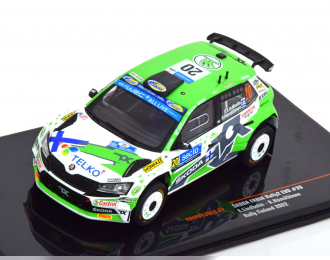 SKODA Fabia Rally2 Evo №20 Rally Finland, Lindholm/Hämäläinen (2022),Green White Grey