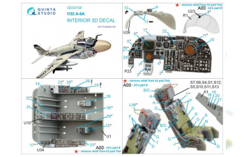 Декаль интерьера кабины A-6A (Trumpeter)