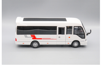 TOYOTA Coaster, белый, 23 см