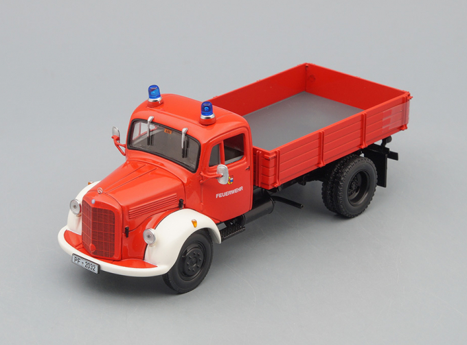 MERCEDES-BENZ L500K TRUCK KIPPER FEURWEHR PFORZHEIM 1955, red