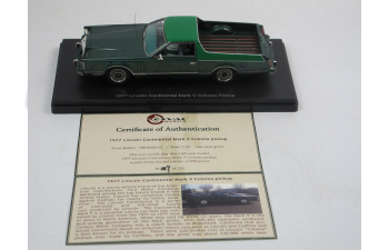 LINCOLN Continental Mark V Coloma PickUp (1977), green