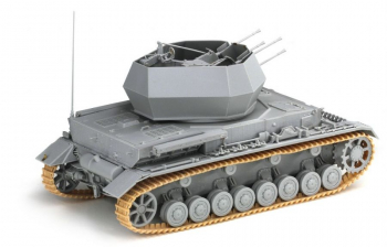 Сборная модель Немецкая ЗСУ Flakpanzer IV Ausf.G "Wirbelwind" ранних выпусков с циммеритом