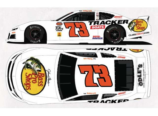 CHEVROLET #73 Wyatt Miller *Bass Pro Shops*, white 2026