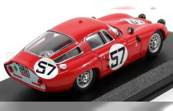 ALFA ROMEO Tz1 Coupe N 57 13th 24h Le Mans 1964 Bussinello - Deserti, Red