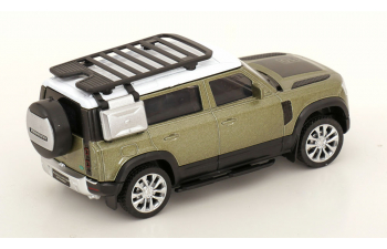 LAND ROVER Defender 110, light green-metallic/white