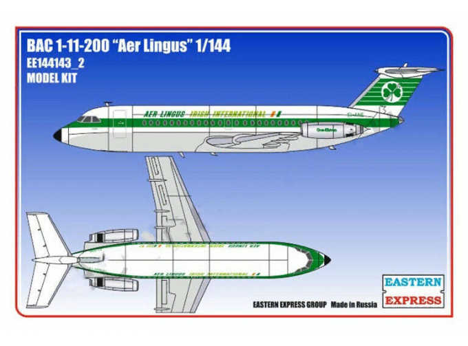 Сборная модель Авиалайнер BAC 1-11-200 AER LINGUS