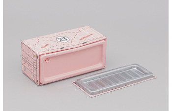 Контейнер металлический, розовый